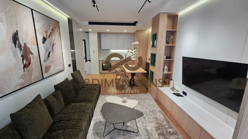 Tirane, jepet me qera apartament 1+1+Ballkon Kati 10, 75 m² (Mine Peza)