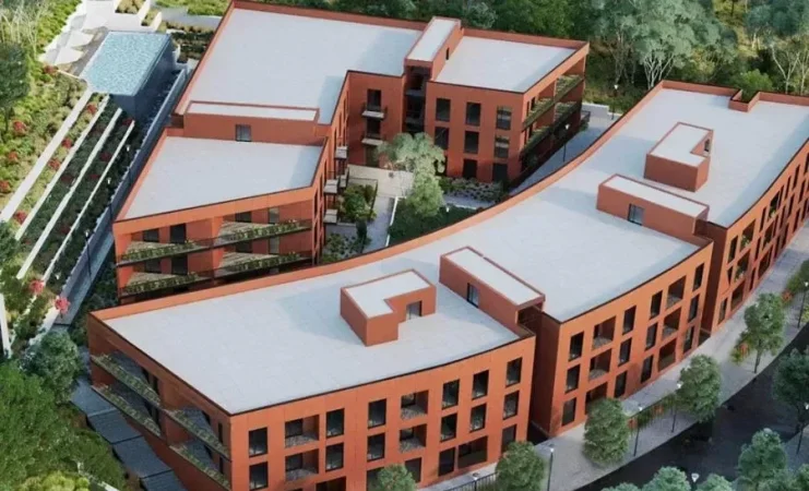 Tirane, jepet me qera apartament 2+1+2+PARKIM, Kati 0, 100 m² 1.500 € (TEG , ROSE GARDEN RESIDENCE)