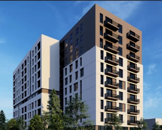 Tirane, jepet me qera apartament 1+1+Ballkon Kati 9, 64 m² 105.600 € (KOMPLEKSI BEGAS, PORCELAN)