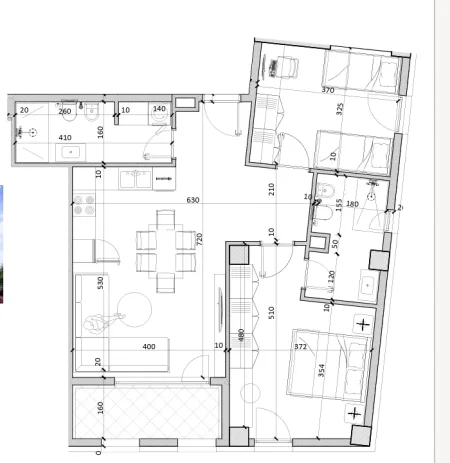 Tirane, shitet apartament 2+1 Kati 6, 100 m² 89.000 € (Kamez)