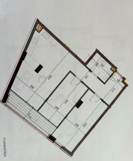 Tirane, shitet apartament 2+1 Kati 8, 109 m² 142.610 € 