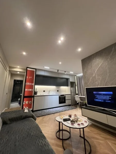 Tirane, jepet me qera apartament 1+1 Kati 1, 650 € (Kodra e Diellit 1)