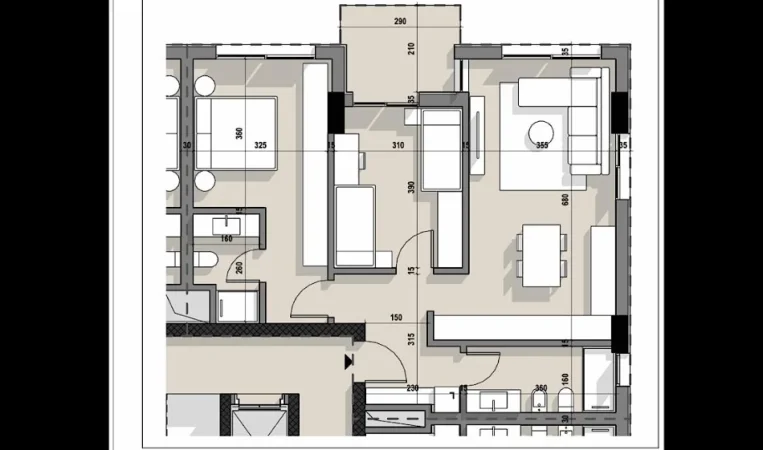 Tirane, shitet apartament 2+1 Kati 3, 102 m² 162.000 € (5 maj)