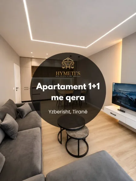 Tirane, jepet me qera apartament 1+1 , 450 € (Yzberisht)