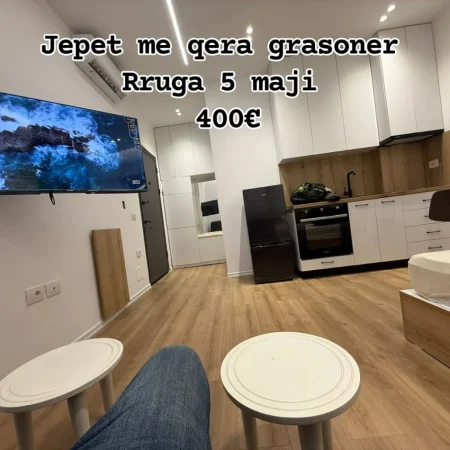 Tirane, jepet me qera garsonier Studio Kati 6, 400 € 