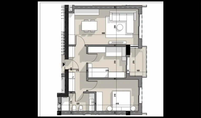 Tirane, shitet apartament 2+1 , 88 m² 141.696 € 