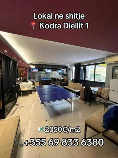 Tirane, shitet lokal Kati 0, 141 m² (Kodra e Diellit)