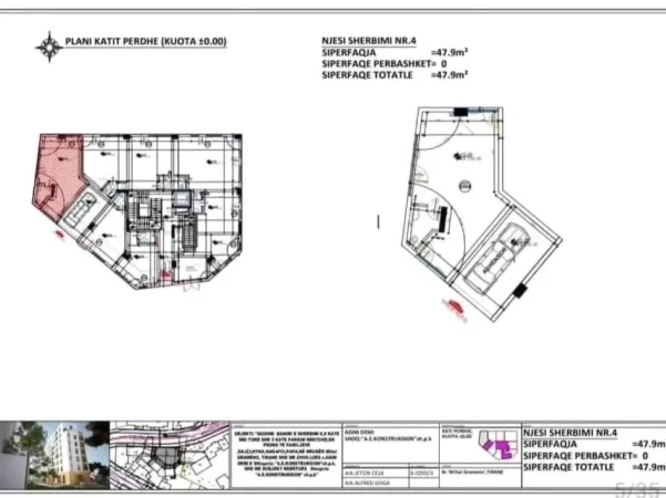 Tirane, Liste me oferta dyqan Kati 0, 32 m² 