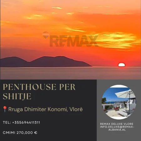 Vlore - Lungomare, shitet apartament+verande | Penthouse 2+1+Ballkon Kati 4, 117 m² 270.000 € (Rruga Dhimitër Konomi, Vlore)