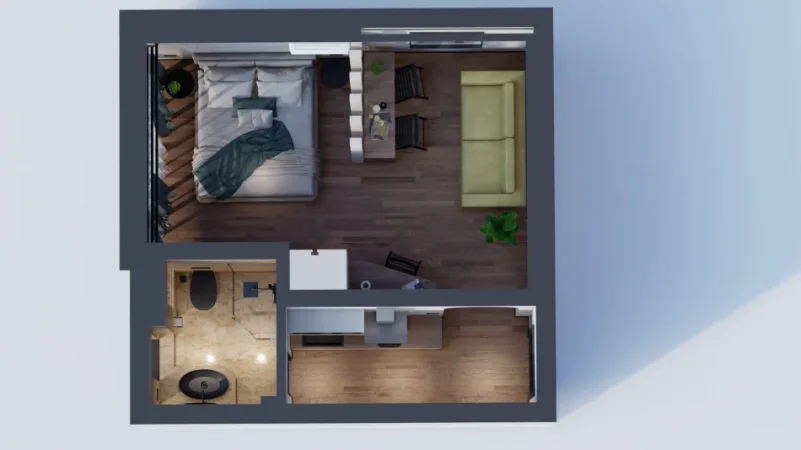 Tirane, shitet garsonier 1+1 Kati 4, 30 m² 105.000 € (Lulishtja Çajupi)