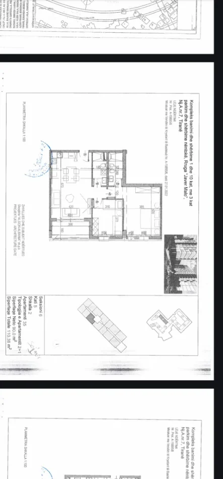 Shitet Ap: ✨️ 2+1+2🚾 1 Ballkon 📍Riverside Residence - Përball Deliorgjit ( 111m²) 🔥 Kati 5, Çmimi: 188K€ Përfshirë Parkimin 💥