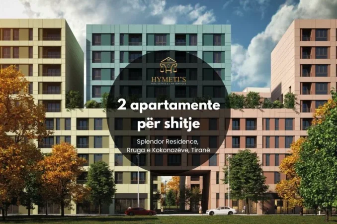Tirane, shitet apartament 3+1 Kati 6, 149 m² (Splendor Residence, Rruga e Kokonozëve, Tiranë)