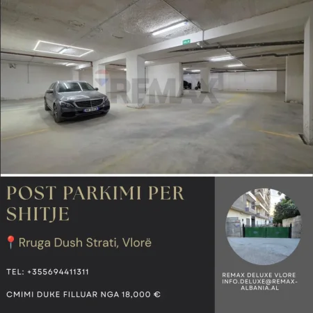 Vlore, shitet garazh | post parkimi Kati -1, 27 m² (Rruga Dush Strati, Vlore)