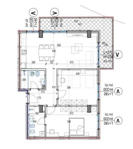 Tirane, shitet apartament 2+1+Ballkon Kati 3, 146 m² 249.000 € (Kodra e Diellit)