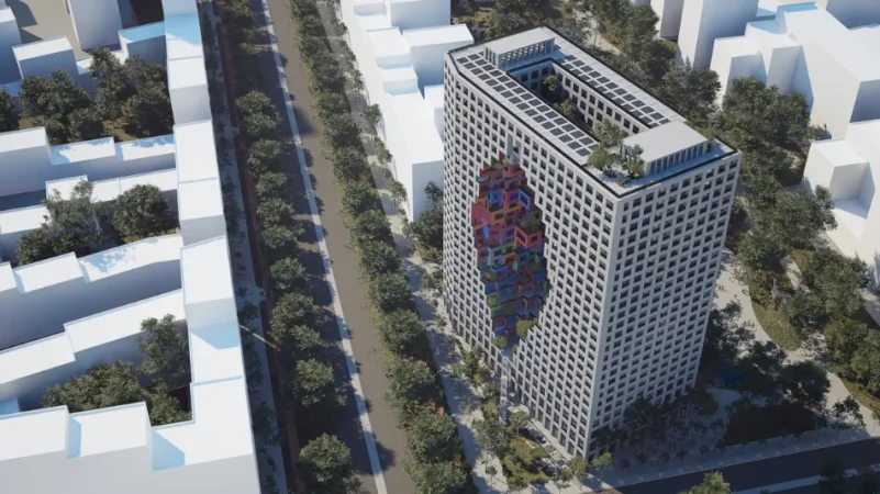 Tirane, shitet apartament 1+1 Kati 17, 83 m² 205.310 € (Bulevardi I Ri)