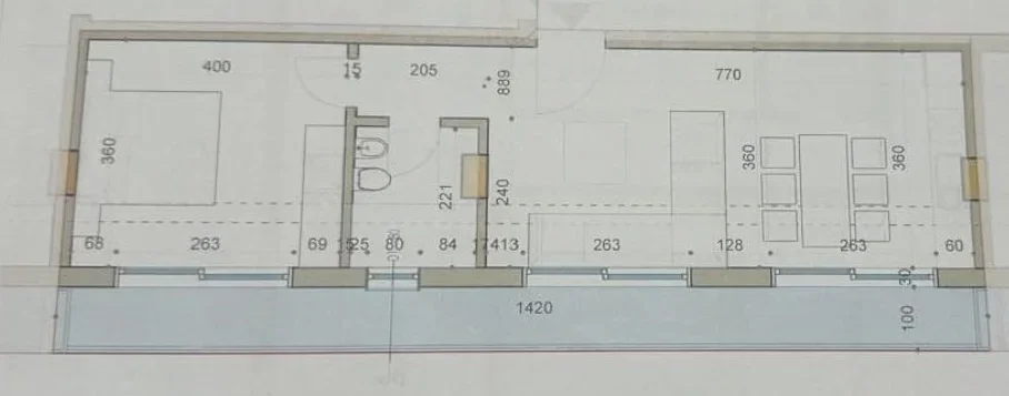 Tirane, shitet apartament+verande | Penthouse 1+1 , 73 m² 54.375 € (Kamez, Ulliri)