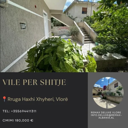 Vlore, shitet Vile 4+1+Ballkon , 200 m² 180.000 € (Rruga Haxhi Xhyherri, Vlore)