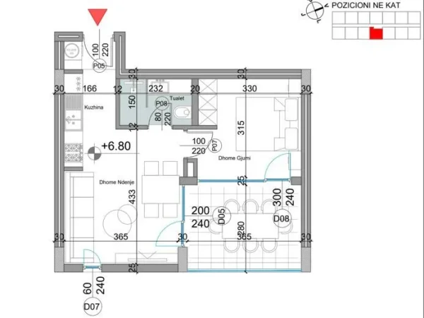 Durres, shitet apartament ne plazh 1+1+Ballkon Kati 2, 62 m² 205.000 € (Turquoise Marina Rezidence, Hamallaj)