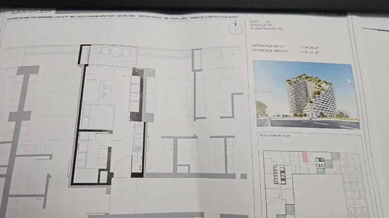 Shitet: 💪 BIG Garzoniere ( 41.27 m²)📍 Lion Park II 🏗️ 🌇 Kati 21🔥 Ultra Pamje Panoramike ( 93.000€ 💸 ) 🌐