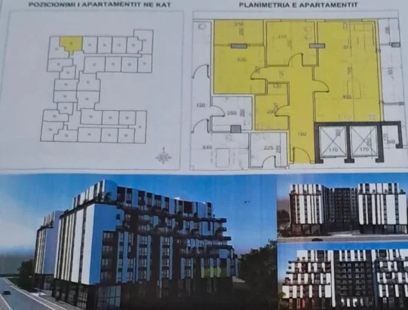 Tirane, shitet apartament 2+1+Ballkon Kati 2, 100 m² (Belfiore 1 Paskuqan)