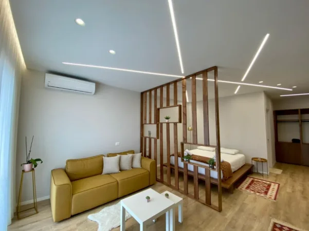 Tirane, jepet me qera apartament 1+1 Kati 11, 47 m² 400 € (Farmacia 10 Arlis Rruga e Dibres)