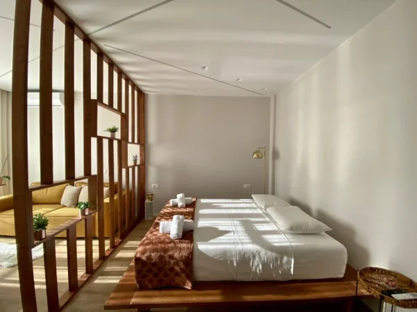 Tirane, jepet me qera apartament Studio Kati 11, 45 m² 400 € (Rezidencën Arlis, Farmacia 10)