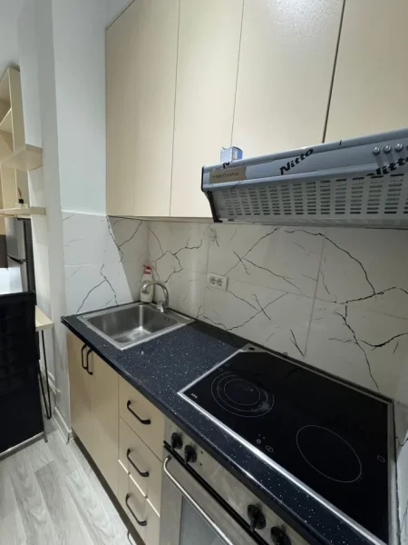 Tirane, jepet me qera apartament 1+1 Kati 0, 45 m² 450 € (Qender – Rruga e Barrikadave)