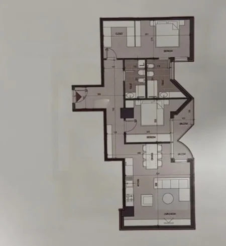 Tirane, shitet apartament 2+1 , 134 m² 308.200 € (Hora Vertikale, Zogu i Zi)