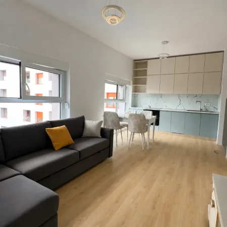 Tirane, jepet me qera apartament 1+1+Ballkon , 60 m² 518 € (Rezidenca Kadiu / Mangalem)