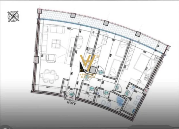 Tirane, jepet me qera zyre Kati 4, 131 m² 2.000 € (LAKE VIEW)