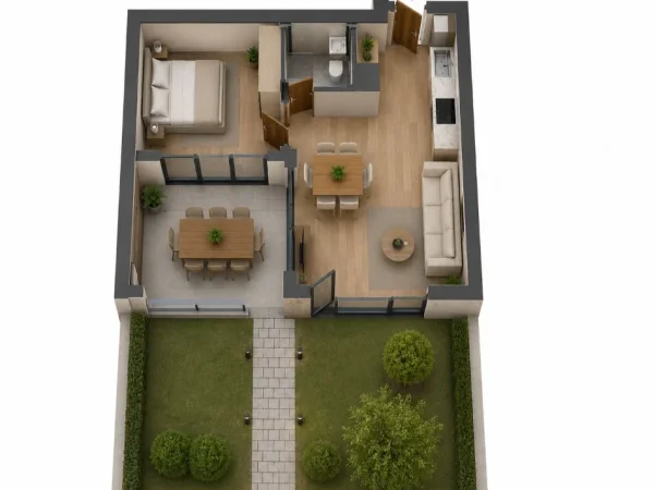 Durres, shitet apartament ne plazh 1+1 Kati 0, 141 m² 205.000 € (Turquoise Marina Rezidence, Hamallaj)
