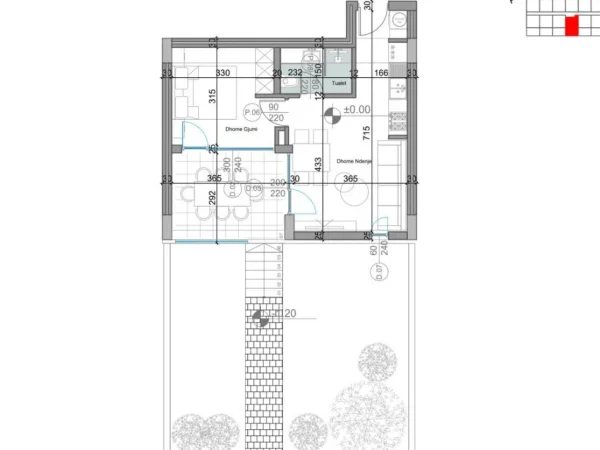Durres, shitet apartament ne plazh 1+1 Kati 0, 141 m² 205.000 € (Turquoise Marina Rezidence, Hamallaj)
