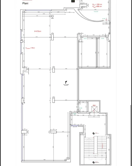 Tirane, jepet me qera zyre Kati 2, 330 m² 4.500 € (BLLOKU)
