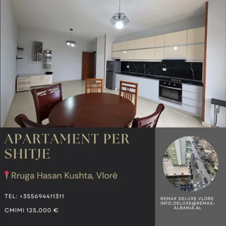 Vlore, shitet apartament 1+1+Ballkon Kati 11, 80 m² 125.000 € (Rruga Hasan Kushta, Albano Romina, Vlorë)