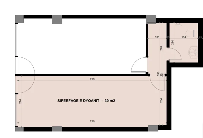 Tirane, jepet me qera dyqan Kati 0, 30 m² 300 € (Don Bosko)