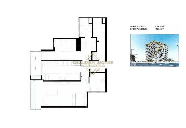 Tirane, shitet apartament , 125 m² (rruga Dritan Hoxha)