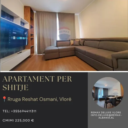 Vlore - Lungomare, shitet apartament 2+1 Kati 5, 99 m² 225.000 € (Rruga Reshat Osmani, Vlore)
