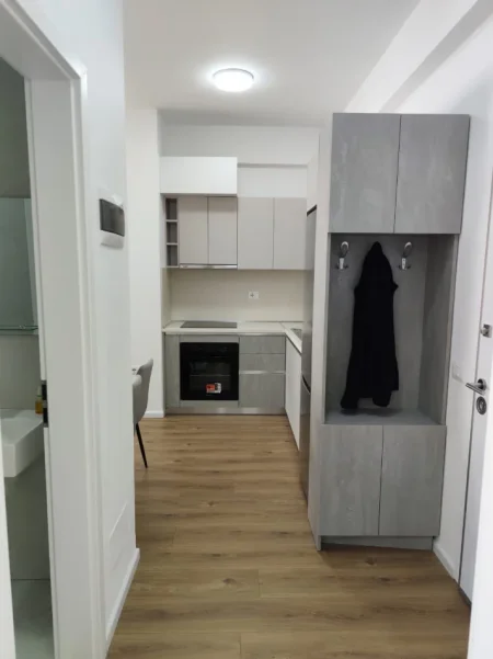 Tirane, jepet me qera apartament 1+1 Kati 3, 60 m² 400 € (Residenca OXA ne Fresk)