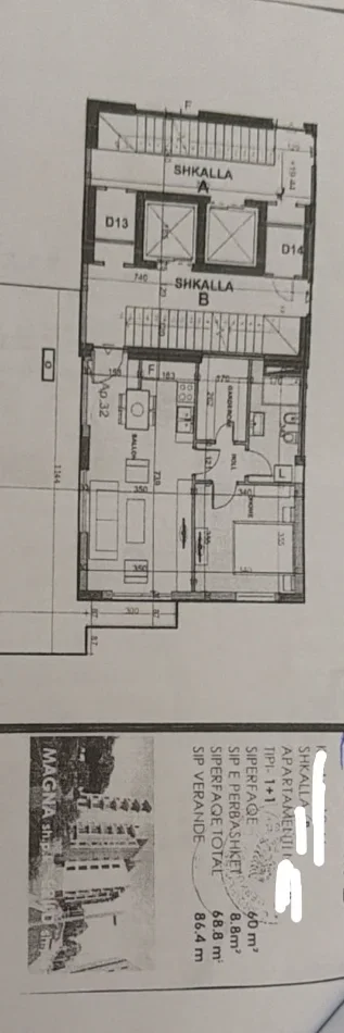 Tirane, shitet apartament 1+1+Aneks+Ballkon Kati 5, 156 m² 175.000 € (kodra e diellit)