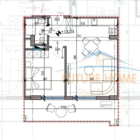Sarande, shitet apartament 1+1+Ballkon Kati 6, 64 m² 148.120 € (Sarande)