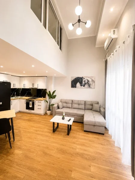 Tirane, shitet apartament 1+1+Ballkon Kati 0, 66 m² 128.000 € (Liqeni i Thatë)