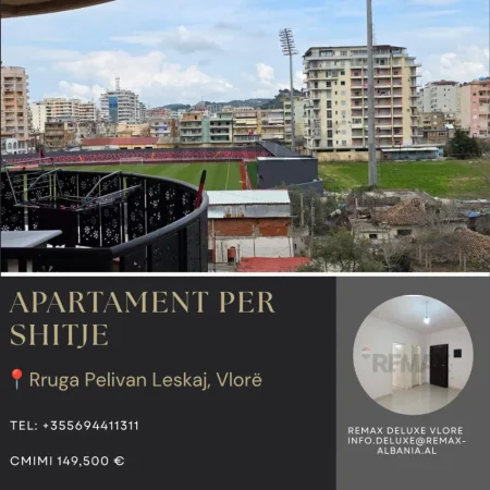 Vlore, shitet apartament 1+1+Ballkon Kati 4, 86 m² 149.500 € (Rruga Pelivan Leskaj, Vlorë)