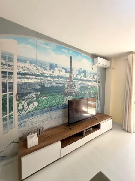 Tirane, jepet me qera apartament 1+1+Ballkon , 77 m² 450 € (Liqeni i Thate)