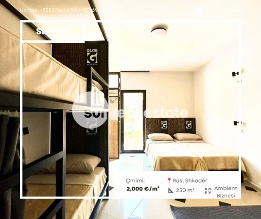 Shkoder, shitet ambjent biznesi Kati 1, 250 m² 500.000 € (RUS)