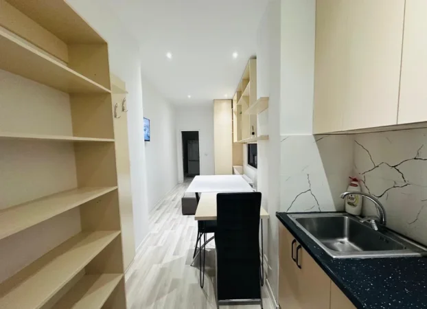 Tirane, jepet me qera garsonier Kati 1, 420 € (Rruga e Barrikadave)