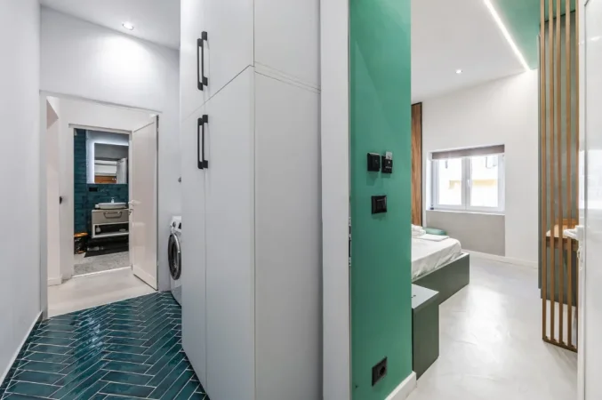 Garsoniere ME QIRA –Qendër / TAIWANI - 100% I RI 🏡✨ 30m2 (kati 5) pa Ashensorë | 50.000 Lekë/Muaj 🔥💥
