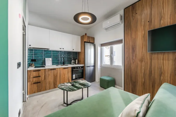 Garsoniere ME QIRA –Qendër / TAIWANI - 100% I RI 🏡✨ 30m2 (kati 5) pa Ashensorë | 50.000 Lekë/Muaj 🔥💥