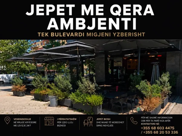 Tirane, jepet me qera ambjent biznesi Kati 0, 131 m² (Bulevardi Migjeni)