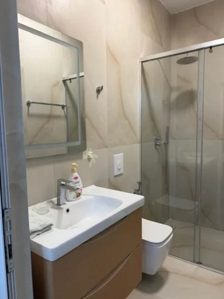 Tirane, jepet me qera apartament 1+1 Kati 1, 65 m² 450 € (Selitë)