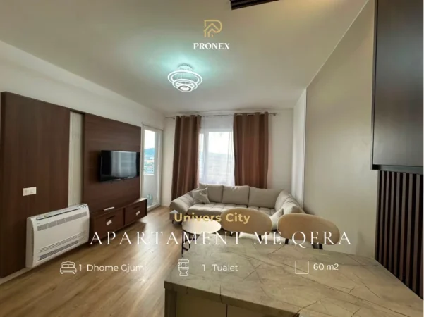 Tirane, jepet me qera apartament 1+1 Kati 7, 60 m² 450 € (Univers City)